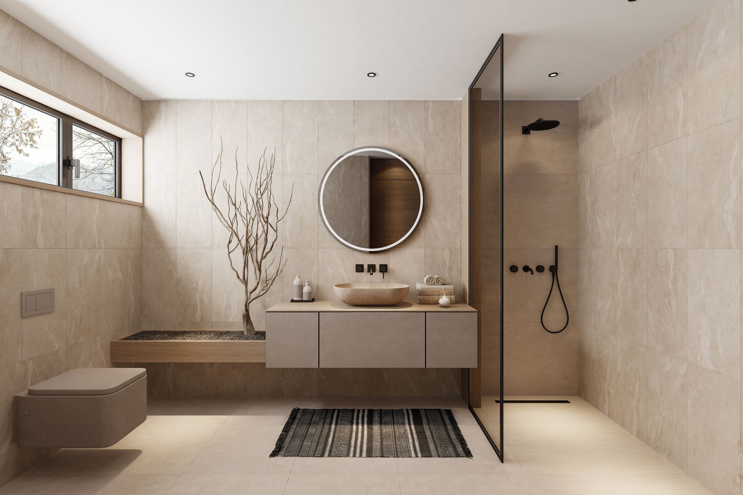 modern-japandi-style-bathroom-natural-stone-tiles