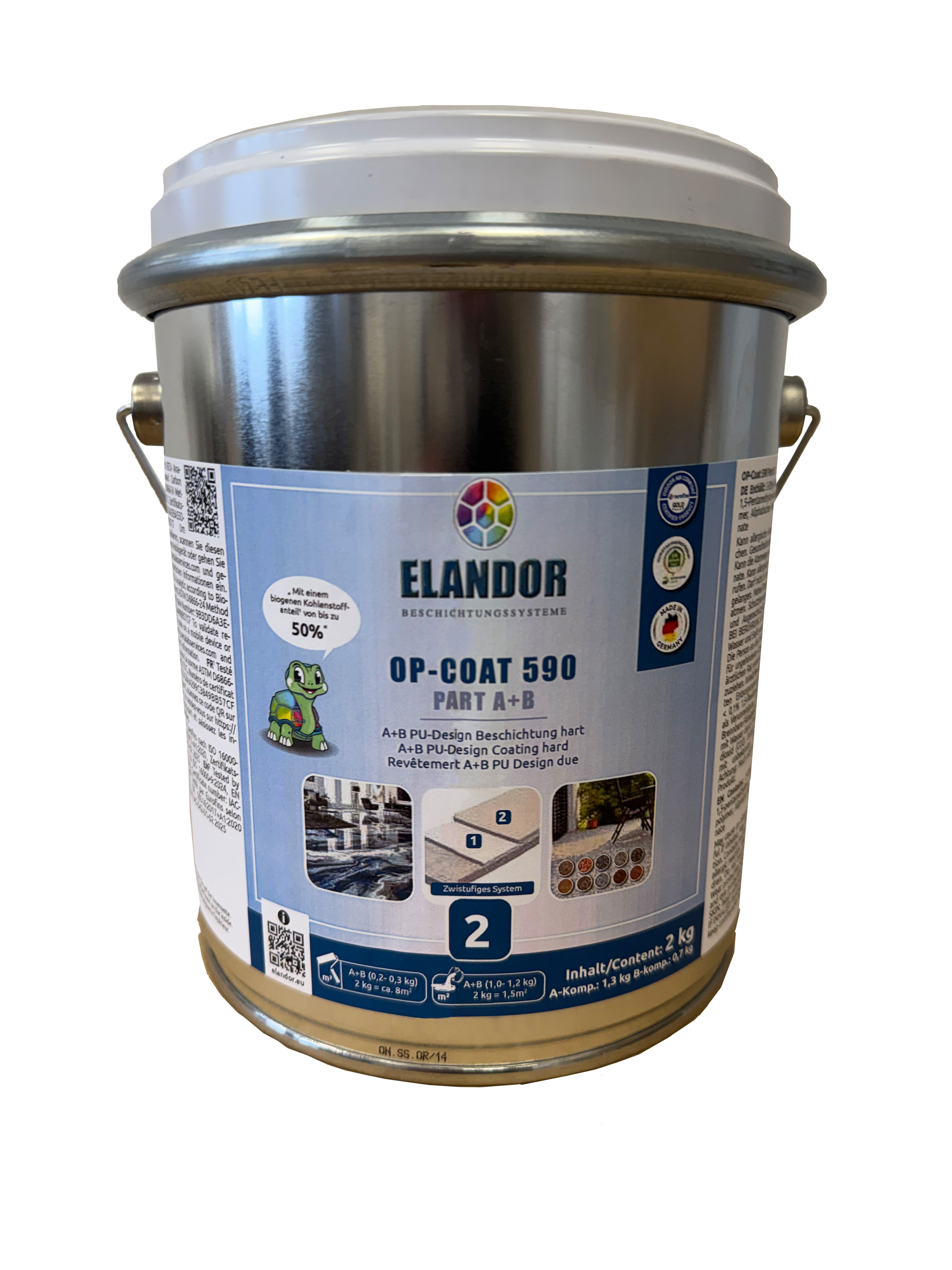 ELAN OP-Coat 590 Part A+B PU-Design Beschichtung